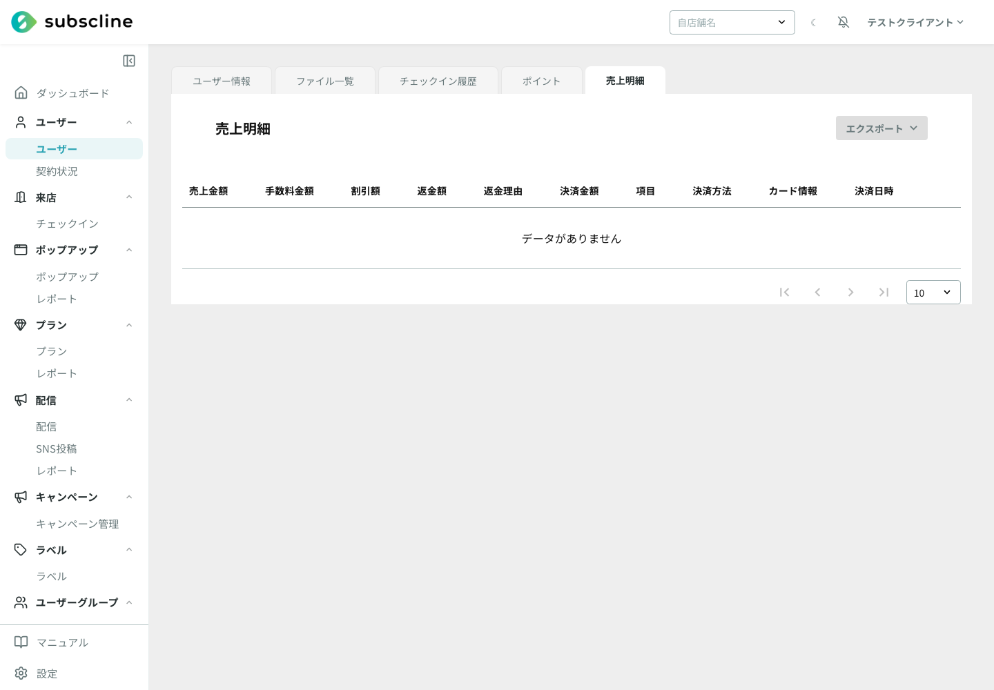 売上明細タブ
